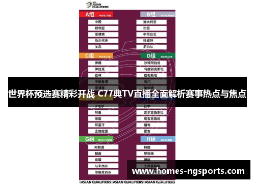 世界杯预选赛精彩开战 C77典TV直播全面解析赛事热点与焦点