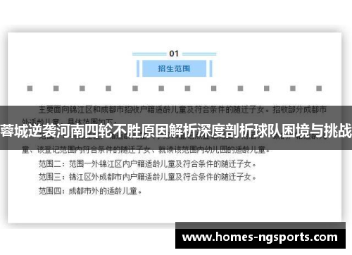 蓉城逆袭河南四轮不胜原因解析深度剖析球队困境与挑战